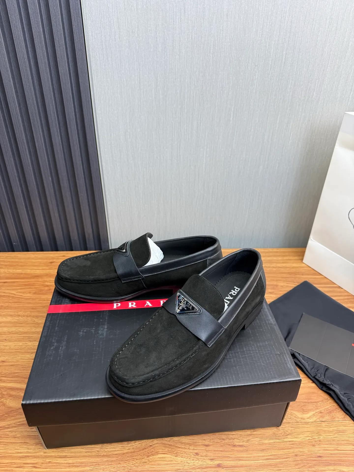 Factory price 580💰 ＰＲＡＤＡPrada. Men's business casual leather shoes, luxurious and noble👞All imported original brand leather materials, just to create a more comfortable wearing experience, upper: original cowhide. Frosted cowhide➕Imported full cowhide, original outsole✔️36-45 (45 non-returnable)
